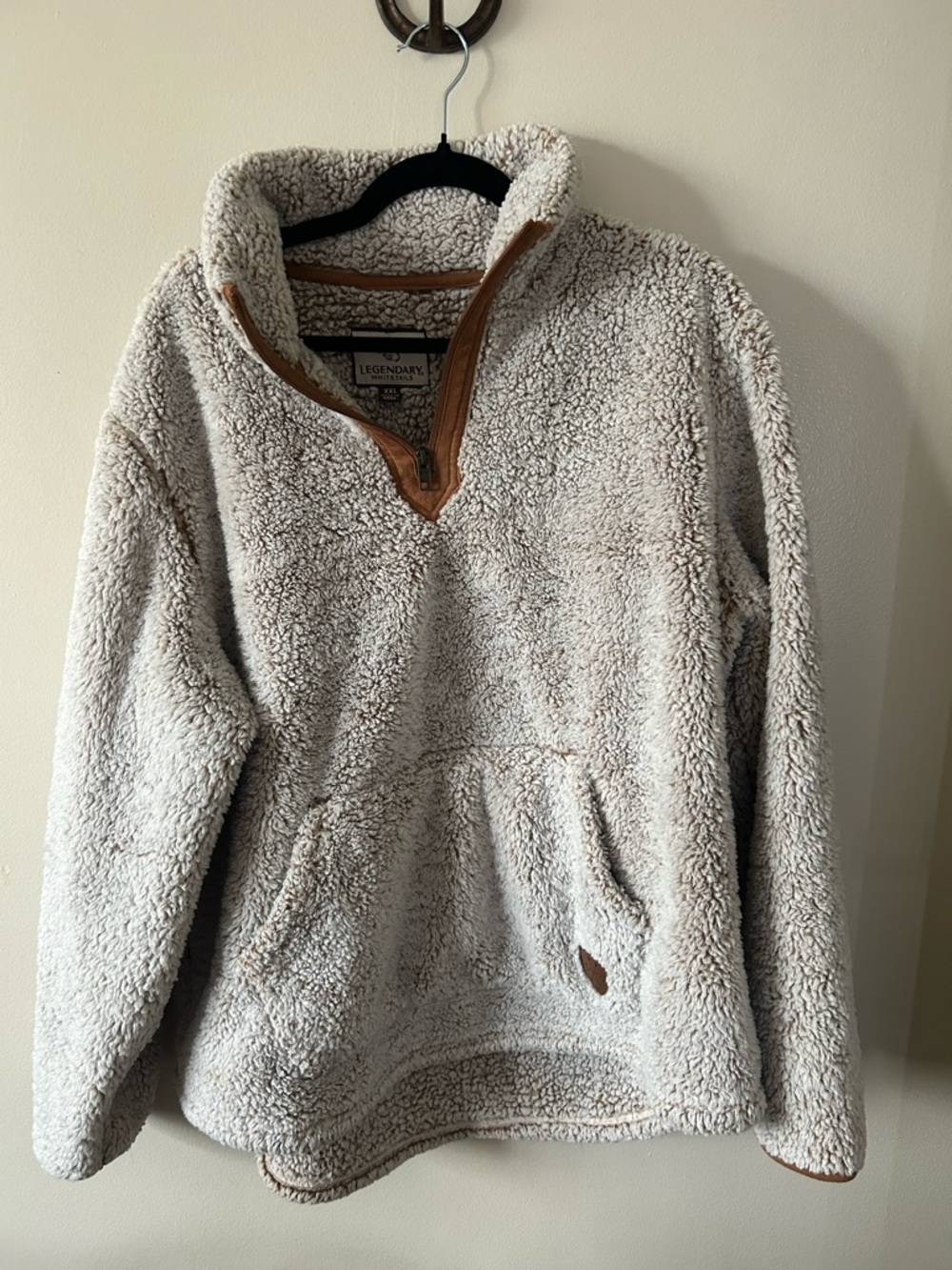 Legendary Whitetails Sherpa Quarter-Zip Pullover - Cream